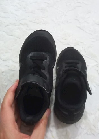 25 Beden siyah Renk Siyah Erkek Çocuk Spor Ayakkabı