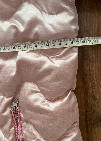 Kız Çocuk Pembe Kürklü Mont - Görsel 3