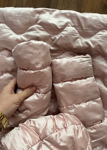 Kız Çocuk Pembe Kürklü Mont - Görsel 6