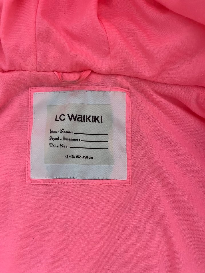 Kız Çocuk Pembe Kapüşonlu Fermuarlı Yelek - Görsel 4