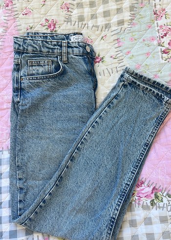 36 Beden Comfort Mom Yüksek Bel Bilek Boy Jean