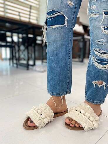 Birkenstock Makrome terlik