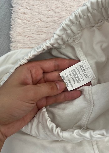 Beyaz Pamuklu Rahat Kesim şort