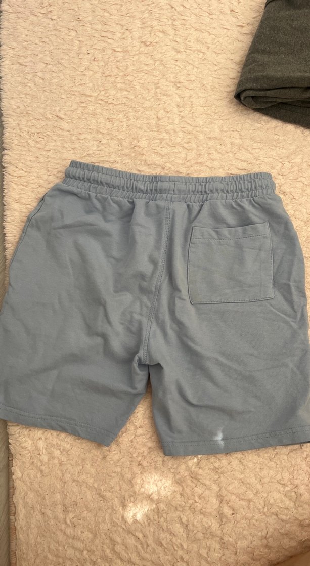 Mavi Baskılı Midi Hamile Şort - Görsel 4