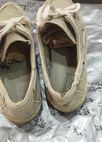 Bej Erkek Spor Ayakkabı Bağcığı - Görsel 3