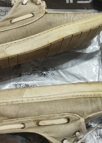 Bej Erkek Spor Ayakkabı Bağcığı - Görsel 2