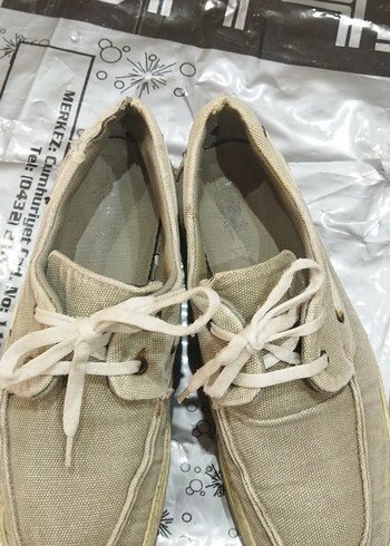 Bej Erkek Spor Ayakkabı Bağcığı - Görsel 5