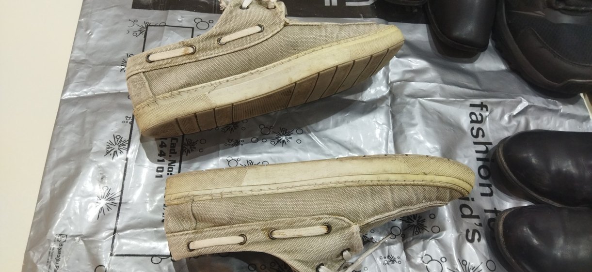 Bej Erkek Spor Ayakkabı Bağcığı - Görsel 2