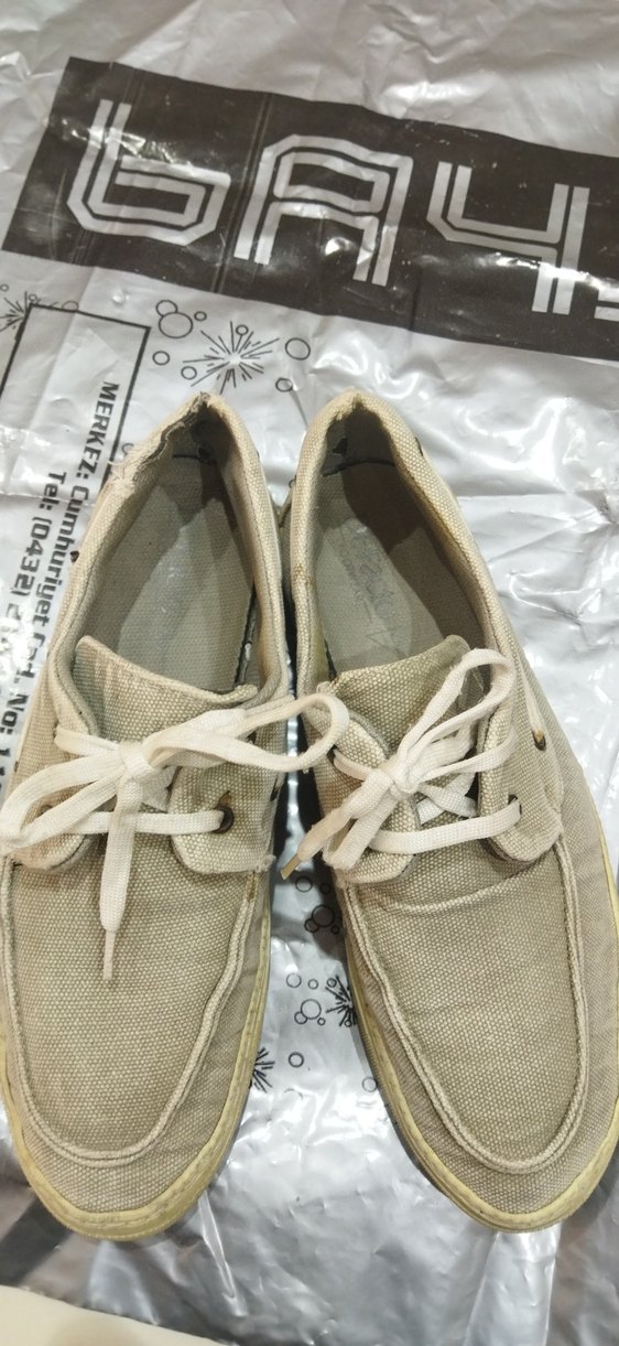 Bej Erkek Spor Ayakkabı Bağcığı - Görsel 5