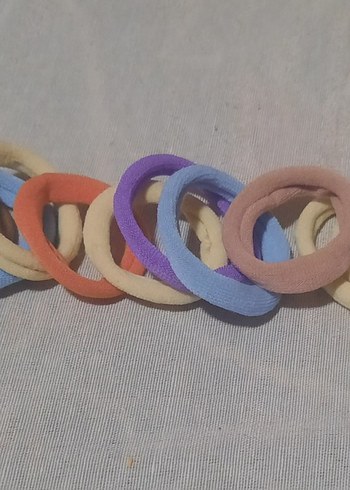 Pastel Renkli Elastik Çocuk Saç Tokaları