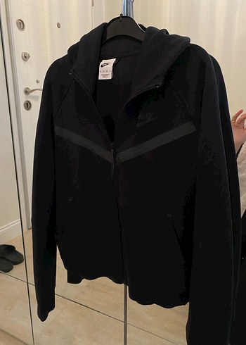 Siyah Fermuarlı Erkek Street Wear Polar