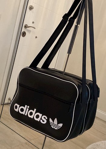 Siyah Adidas Kadın Spor Deri Çanta