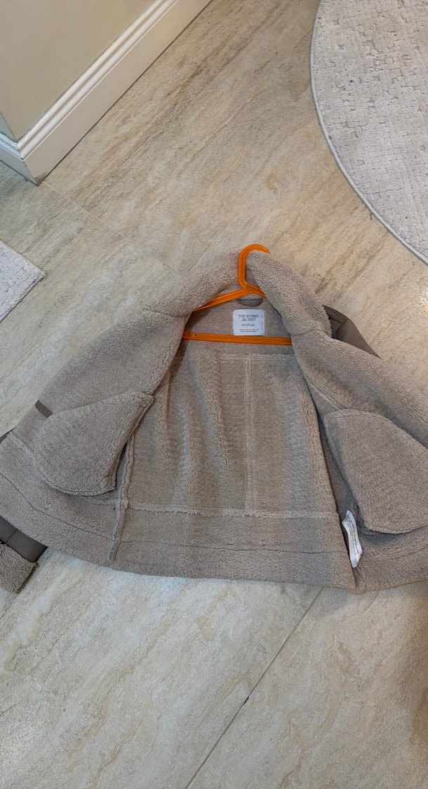 Süet Kumaşlı Kürklü Kısa Kadın Ceket - Görsel 2