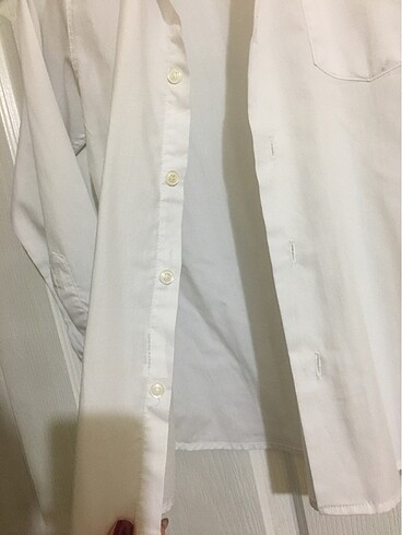 10 Yaş Beden beyaz Renk beyaz gömlek