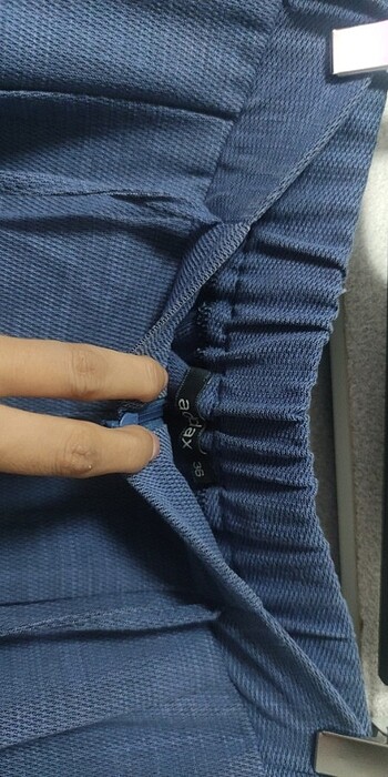 36 Beden Mavi keten gibi pantalon