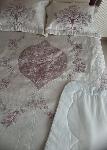 Yatak Örtüsü Pudra pembe - Görsel 3