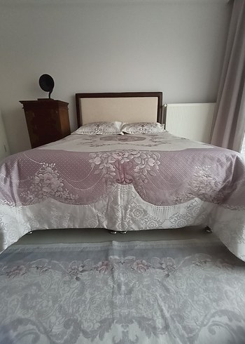 Yatak Örtüsü Pudra pembe - Görsel 6