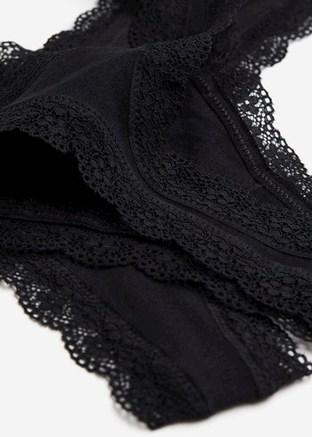 H&M pamuklu thong külot - Görsel 3