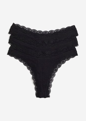 H&M pamuklu thong külot - Görsel 2