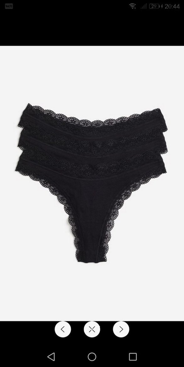 H&M pamuklu thong külot - Görsel 2