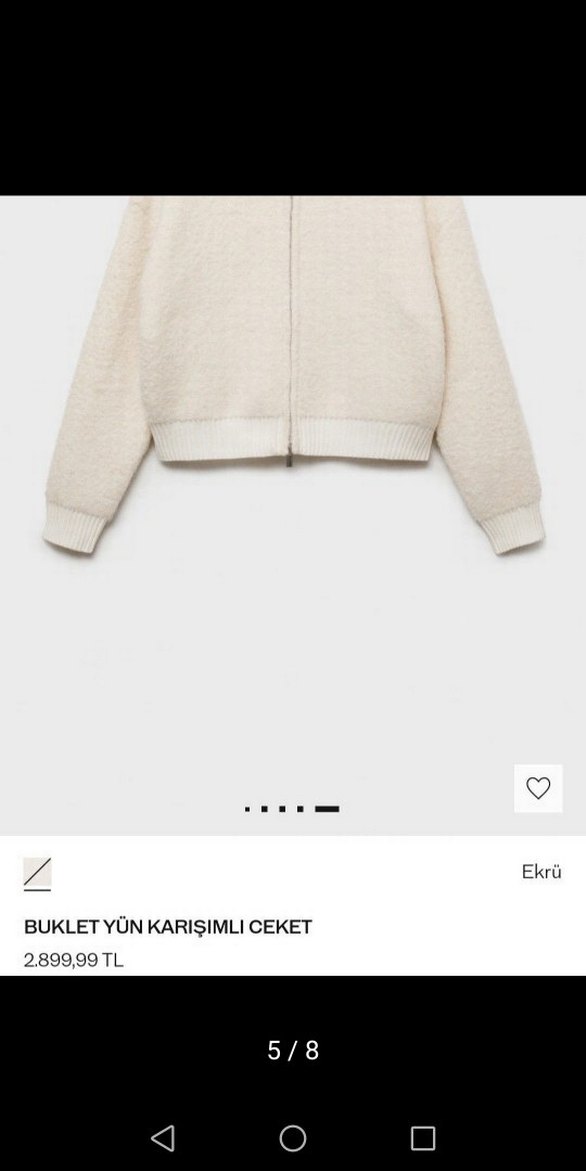 Mango buklet yün karışımlı ceket - Görsel 3