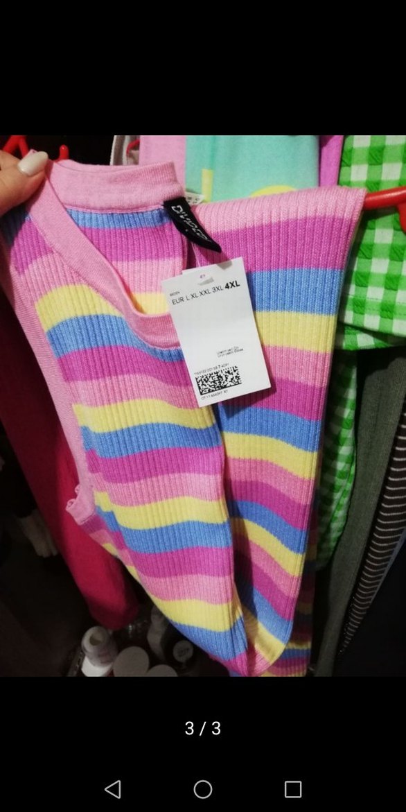 H&M büyük beden triko elbise - Görsel 3