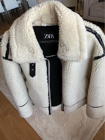 Zara kürklü biker ceket
