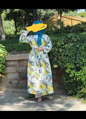 Keten kumaş kimono