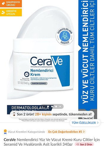 Diğer Cerave Yüz ve Vücut Nemlendiricisi