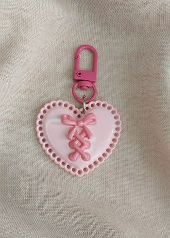 Dantel Detaylı Gotik Kalp Anahtarlık - Görsel 6