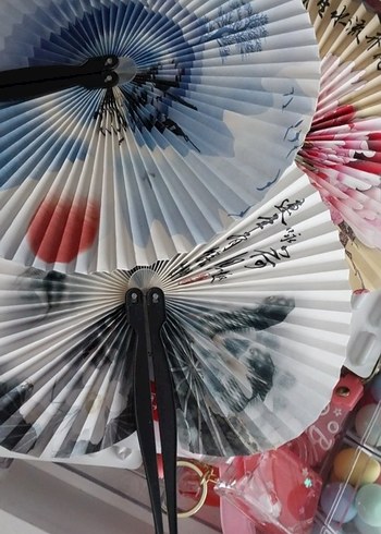 Bordo Katlanabilir Dekoratif Yelpaze - Görsel 4