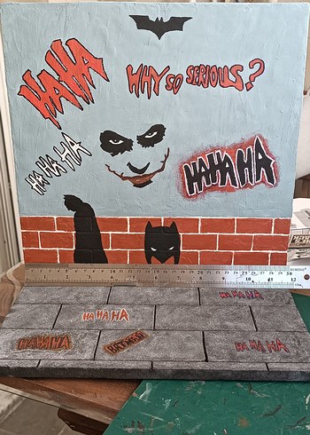 Joker ve batman figur diorama