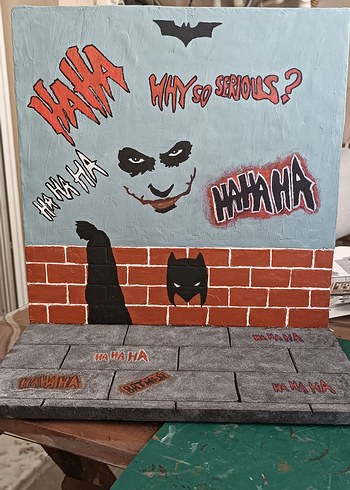 Beden Joker ve batman figur diorama