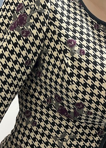 ADL Beli tokalı Vücuda Oturan Vintage Kadın Blazer - Görsel 5