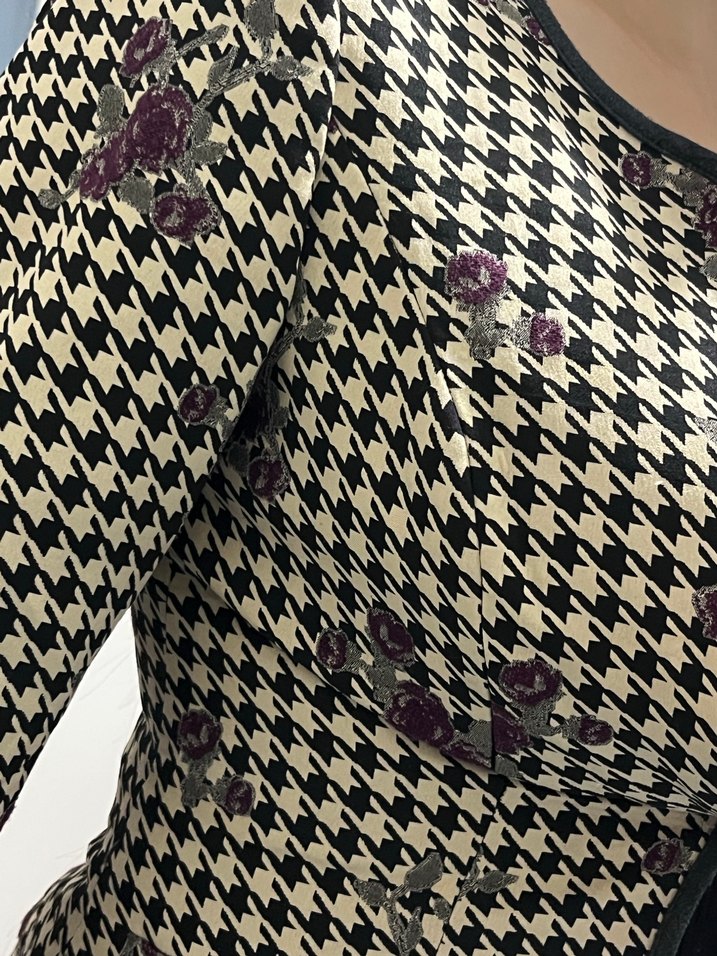 ADL Beli tokalı Vücuda Oturan Vintage Kadın Blazer - Görsel 5