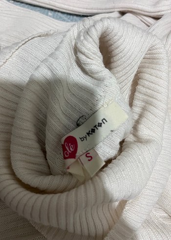 KOTON Beyaz ve Siyah 2li Balıkçı Yaka Triko Kadın Kazak - Görsel 7