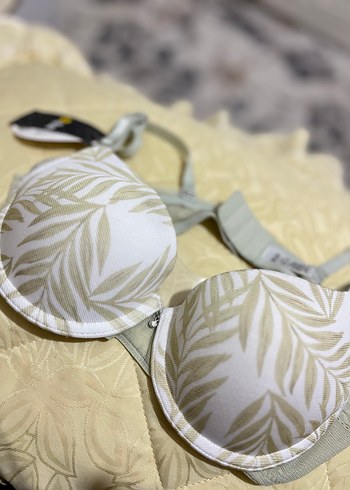 Bej yaprak Desenli 75A Sütyen - Görsel 3