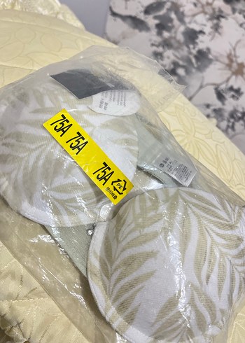 Bej yaprak Desenli 75A Sütyen - Görsel 7