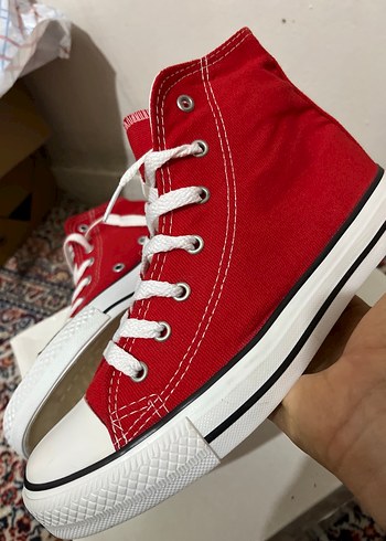 Polaris kinetix Kırmızı Kadın bez Spor Ayakkabı - Görsel 5