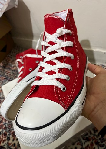 Polaris kinetix Kırmızı Kadın bez Spor Ayakkabı - Görsel 2