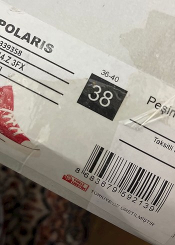 Polaris kinetix Kırmızı Kadın bez Spor Ayakkabı - Görsel 6