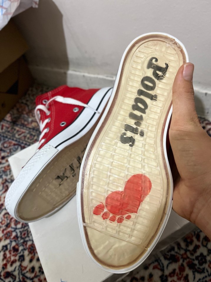 Polaris kinetix Kırmızı Kadın bez Spor Ayakkabı - Görsel 3