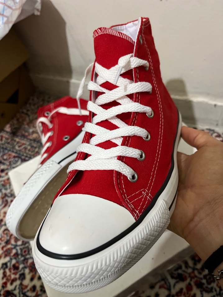 Polaris kinetix Kırmızı Kadın bez Spor Ayakkabı - Görsel 2