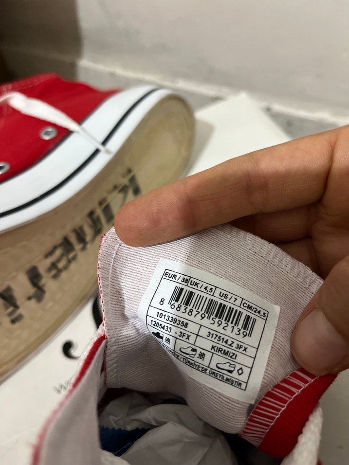 Polaris kinetix Kırmızı Kadın bez Spor Ayakkabı - Görsel 4