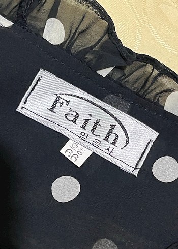 Puantiye Desenli Siyah V Yaka Kadın Gömlek - Görsel 7