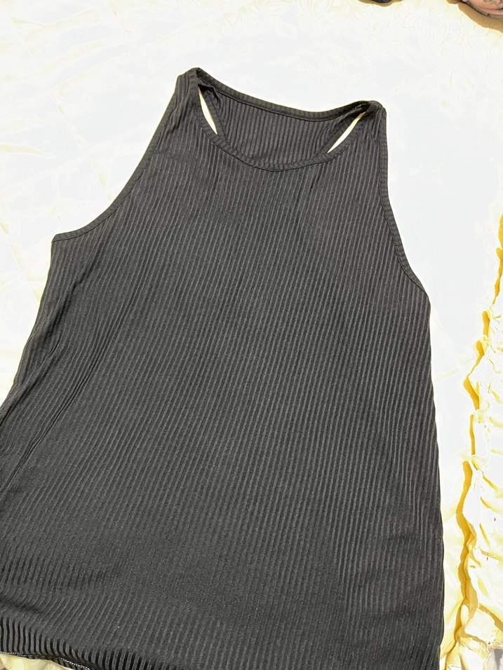 Siyah bisiklet Yaka kalın Askılı Kadın sporcu Atlet - Görsel 2