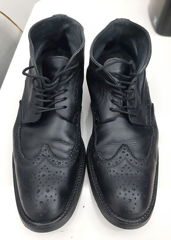 ERKEK KIŞLIK KISA BOT AYAKKABI HAKİKİ DERİ AZ KULLANILMIŞ - Görsel 4