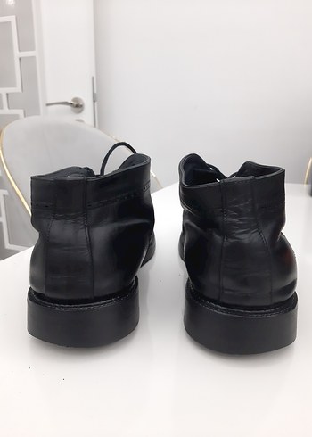 ERKEK KIŞLIK KISA BOT AYAKKABI HAKİKİ DERİ AZ KULLANILMIŞ - Görsel 2