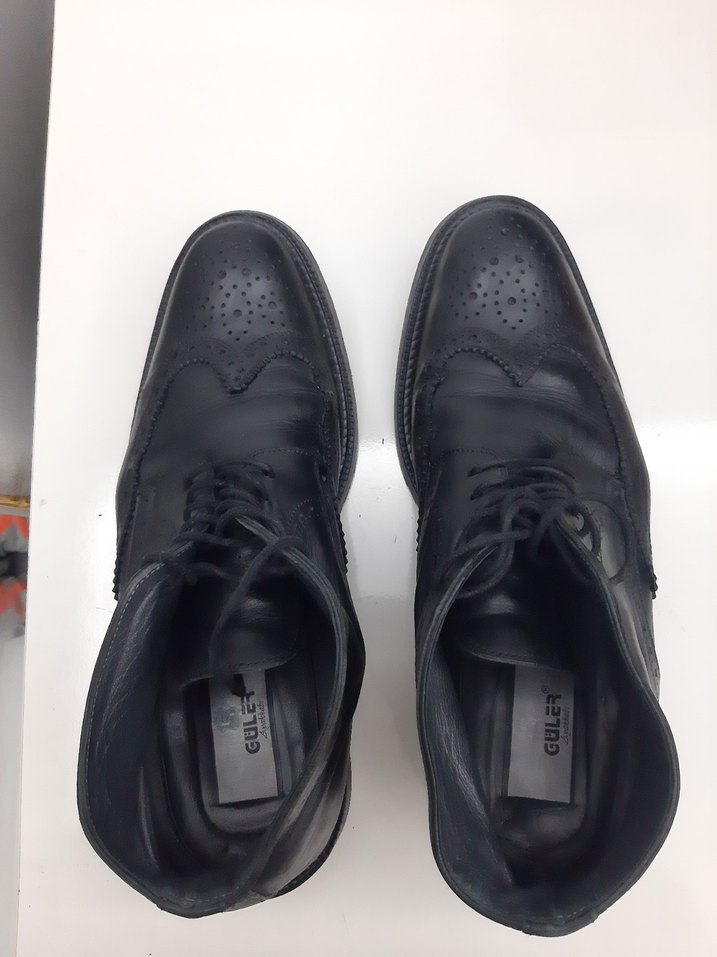 ERKEK KIŞLIK KISA BOT AYAKKABI HAKİKİ DERİ AZ KULLANILMIŞ - Görsel 3