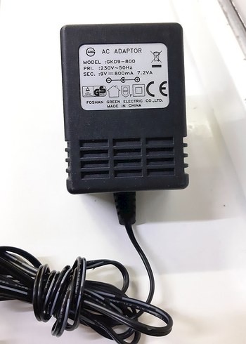AC Adaptör 9V 800mA TRAFOLU KALIN UÇ GİRİŞ'Lİ SIFIR SAYILIR - Görsel 2